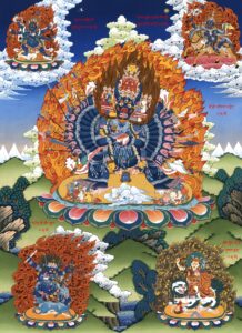 yamantaka mantra tibetan thangka ngalso mahakala shugden palden seks bund lhamo tsemrinpoche